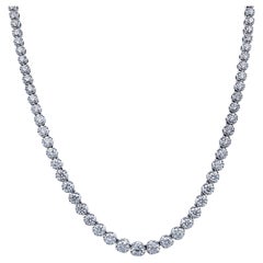 Vivid Diamonds Collier rivière de diamants 10,40 carats