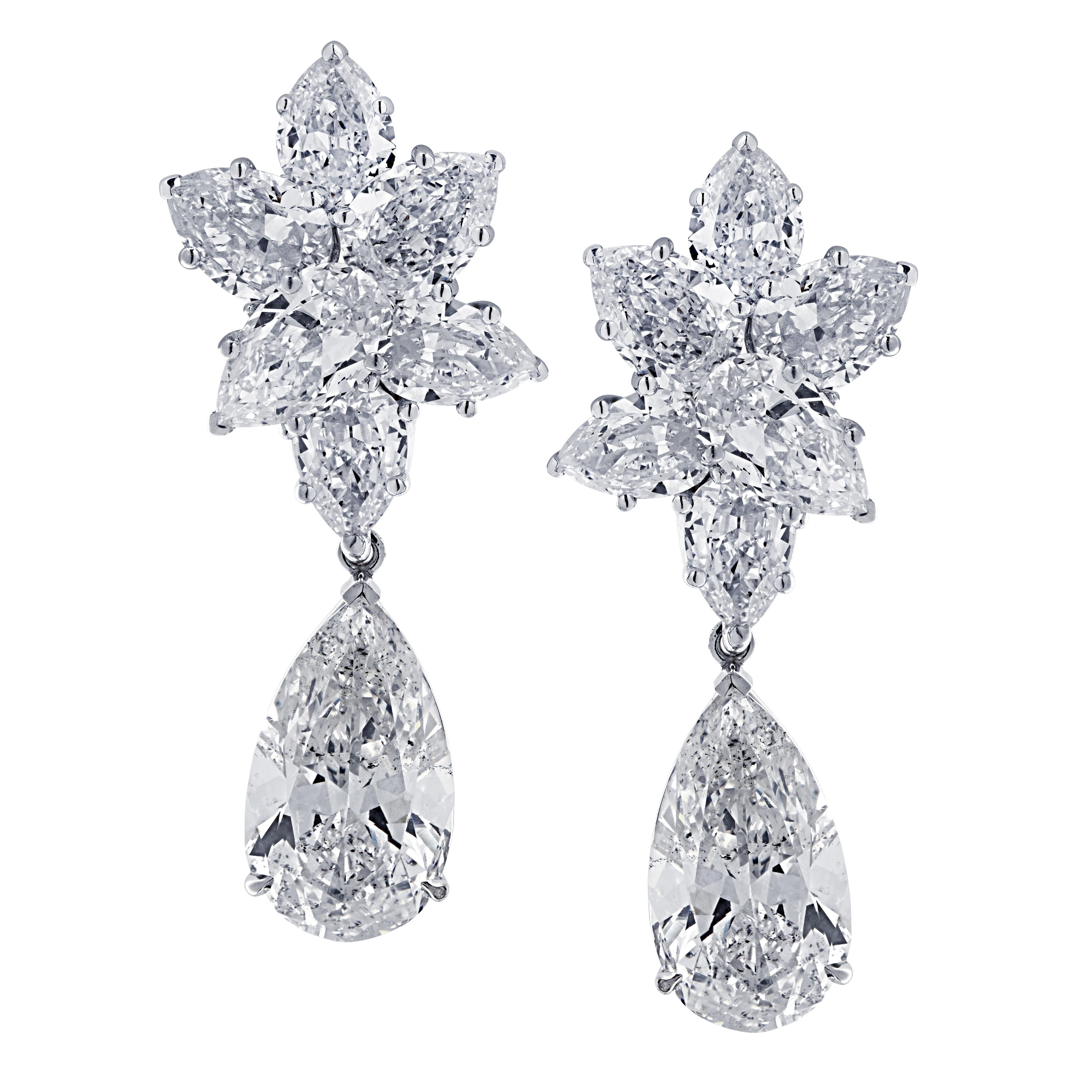 Vivid Diamonds 10.46 Carat Diamond Day and Night Earrings