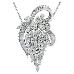 Vivid Diamonds 12 Carat Diamond Cluster Brooch