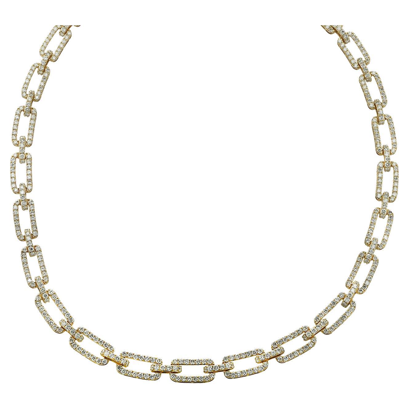 Vivid Diamonds 12.45 Carat Diamond Necklace
