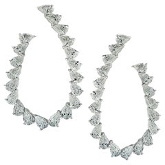 Vivid Diamonds 13.02 Carat Diamond Dangle Earrings