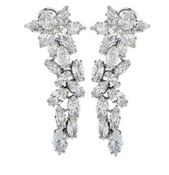 Vivid Diamonds 14 Carat Diamond Dangle Earrings