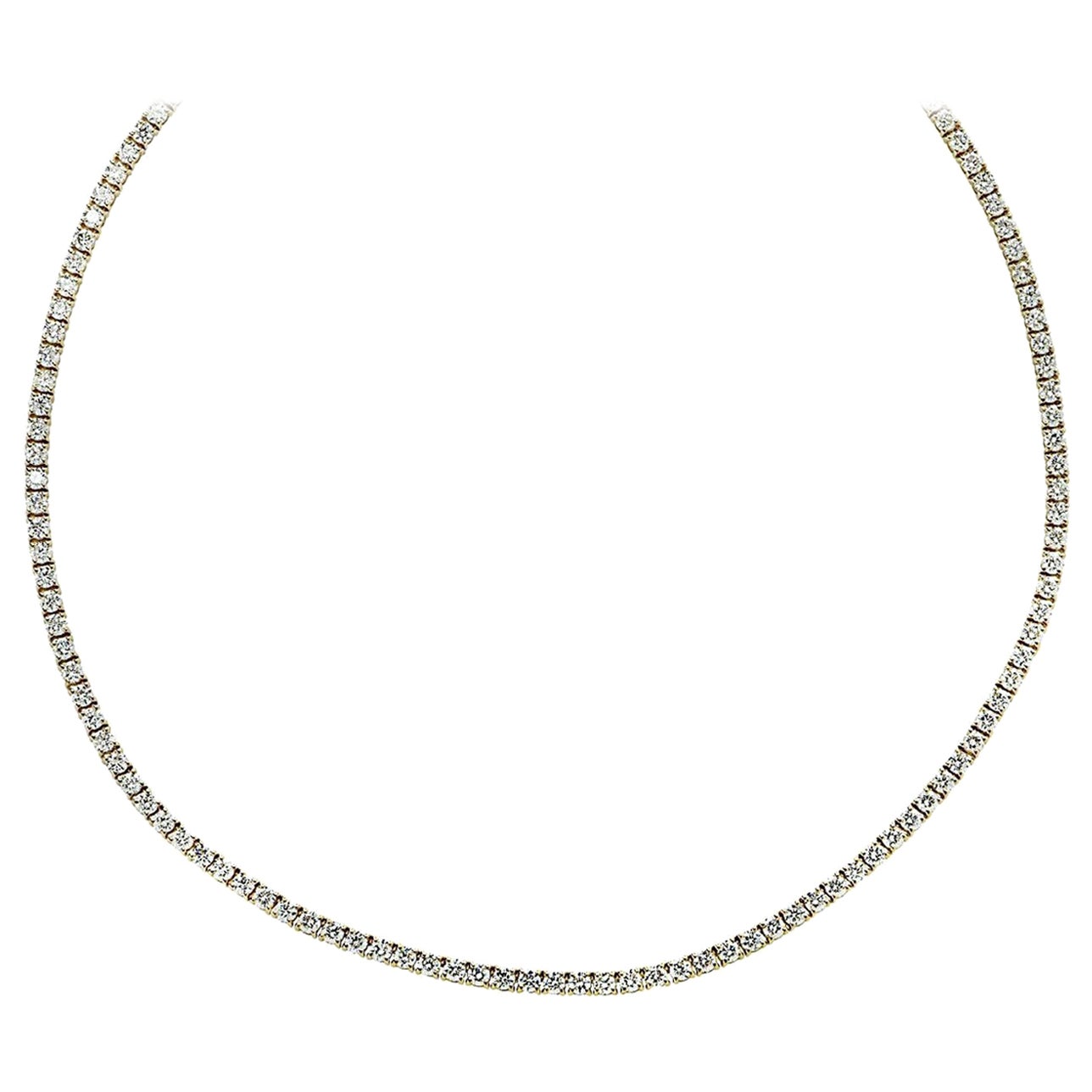 Vivid Diamonds - Collana tennis con diamanti da 14,60 carati
