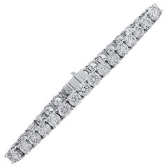 Vivid Diamonds 14.62 Carat Diamond Tennis Bracelet