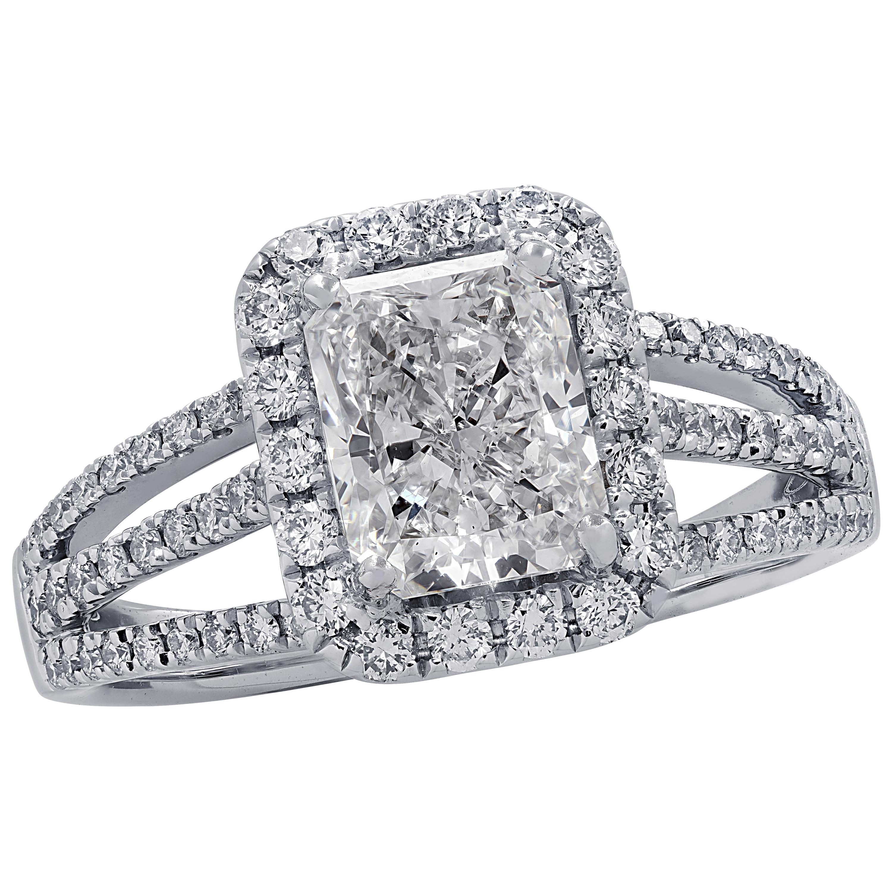 Vivid Diamonds 1.51 Carat Diamond Engagement Ring