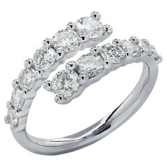 Vivid Diamonds 1.52 Carat Diamond Bypass Ring