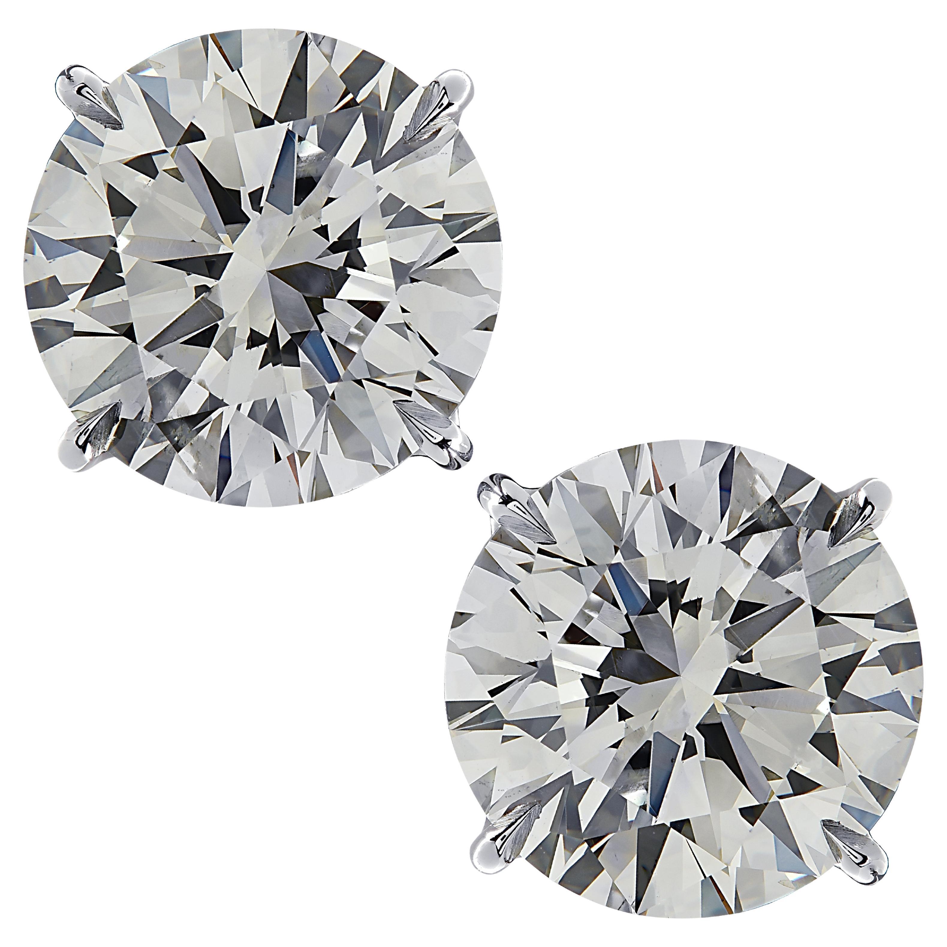 Vivid Diamonds 15.77 Carat Diamond Earrings