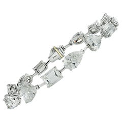 Vivid Diamonds Bracelet jonc en diamants taille mixte de 21,10 carats