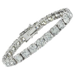 Vivid Diamonds 24.75 Carat Diamond Tennis Bracelet