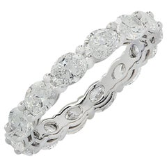 Vivid Diamonds 2.56 Carat East West Diamond Eternity Band
