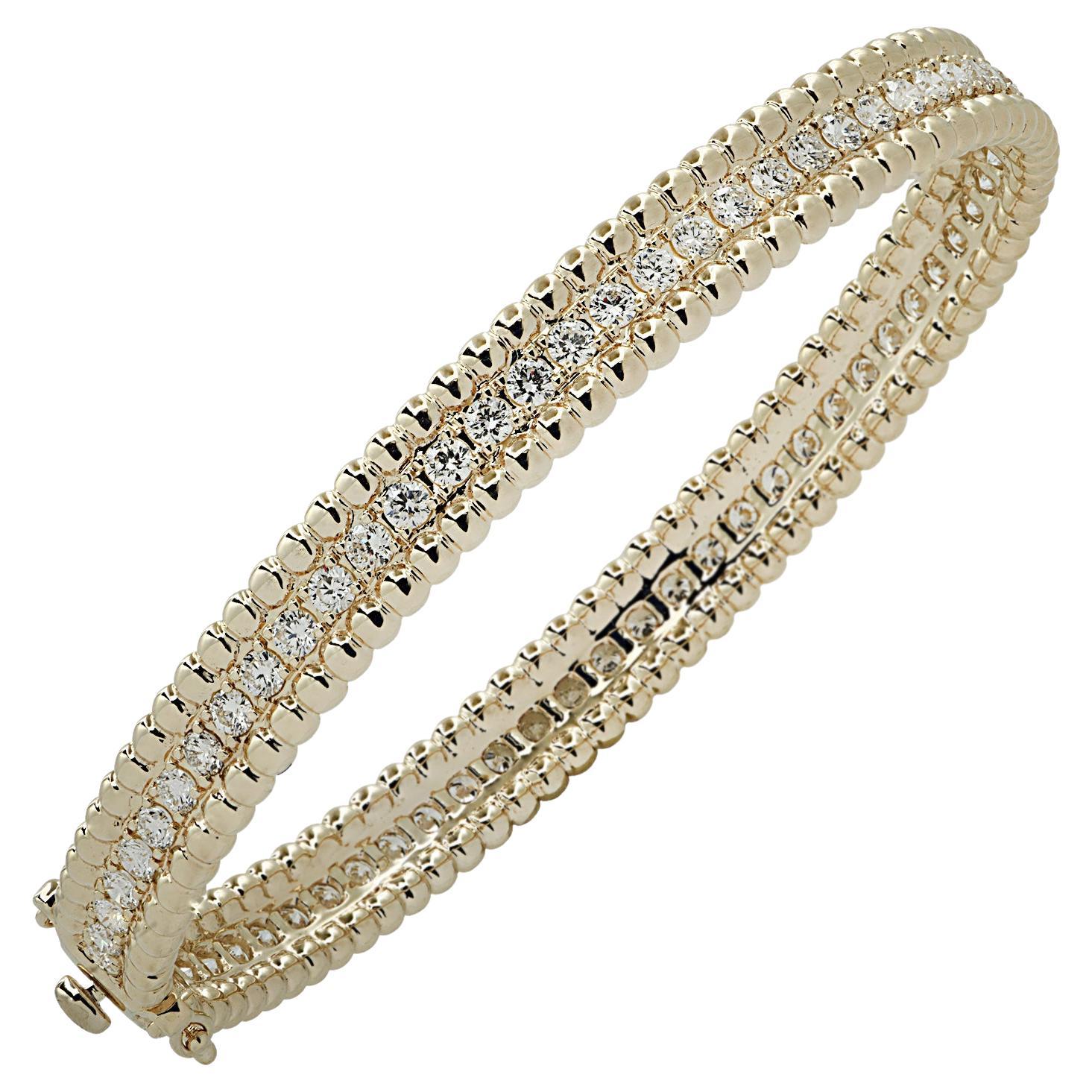 Vivid Diamonds 2.75 Carat Diamond Bangle Bracelet