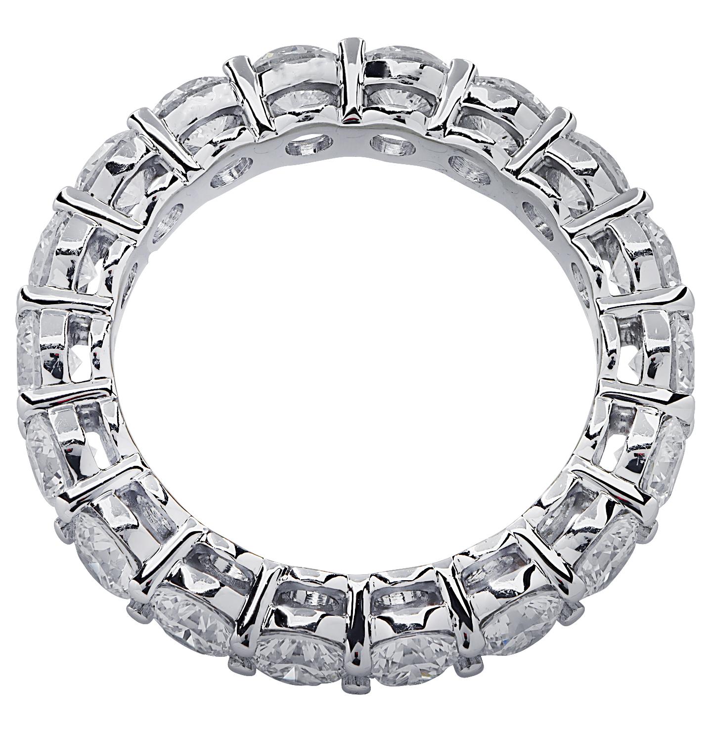 Moderne Bracelet d'éternité en diamants 3 carats et diamants vifs en vente