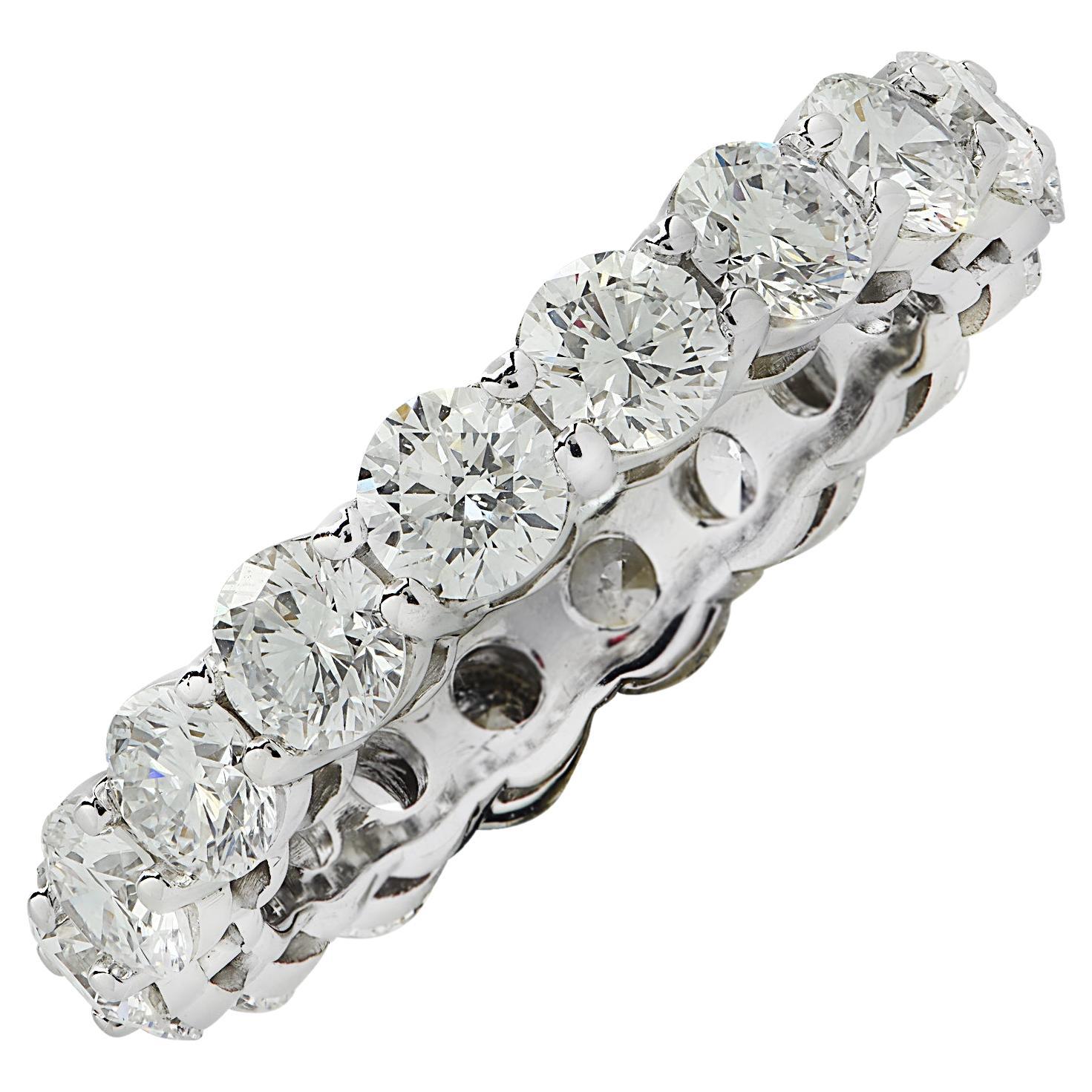 Bracelet d'éternité en diamants 3 carats et diamants vifs en vente