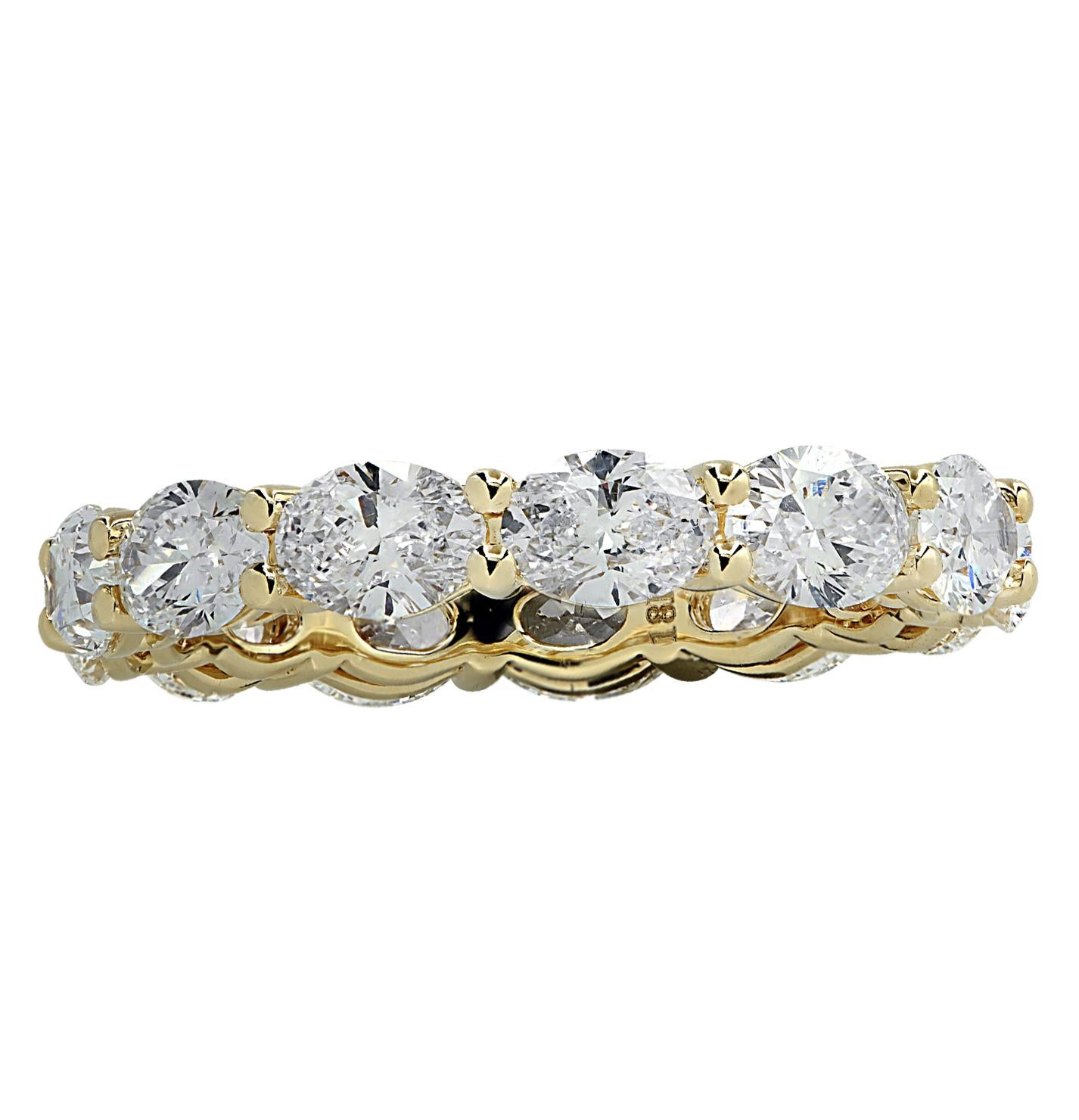 east west oval eternity band