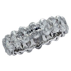 Bracelet d'éternité en diamants vifs de 3,66 carats 