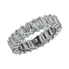 Eternity Band mit lebhaften Diamanten, 3,77 Karat Diamant