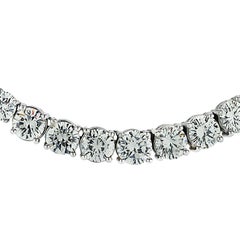 Vivid Diamonds 39.22 Carat Diamond Riviera Necklace