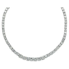 Vivid Diamonds 39.22 Carat Diamond Riviera Necklace
