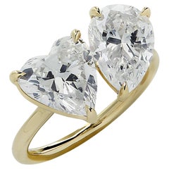 Vivid Diamonds Bague bypass diamants 4,10 carats