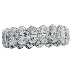 Vivid Diamonds 4.96 Carat Oval Diamond Eternity Band