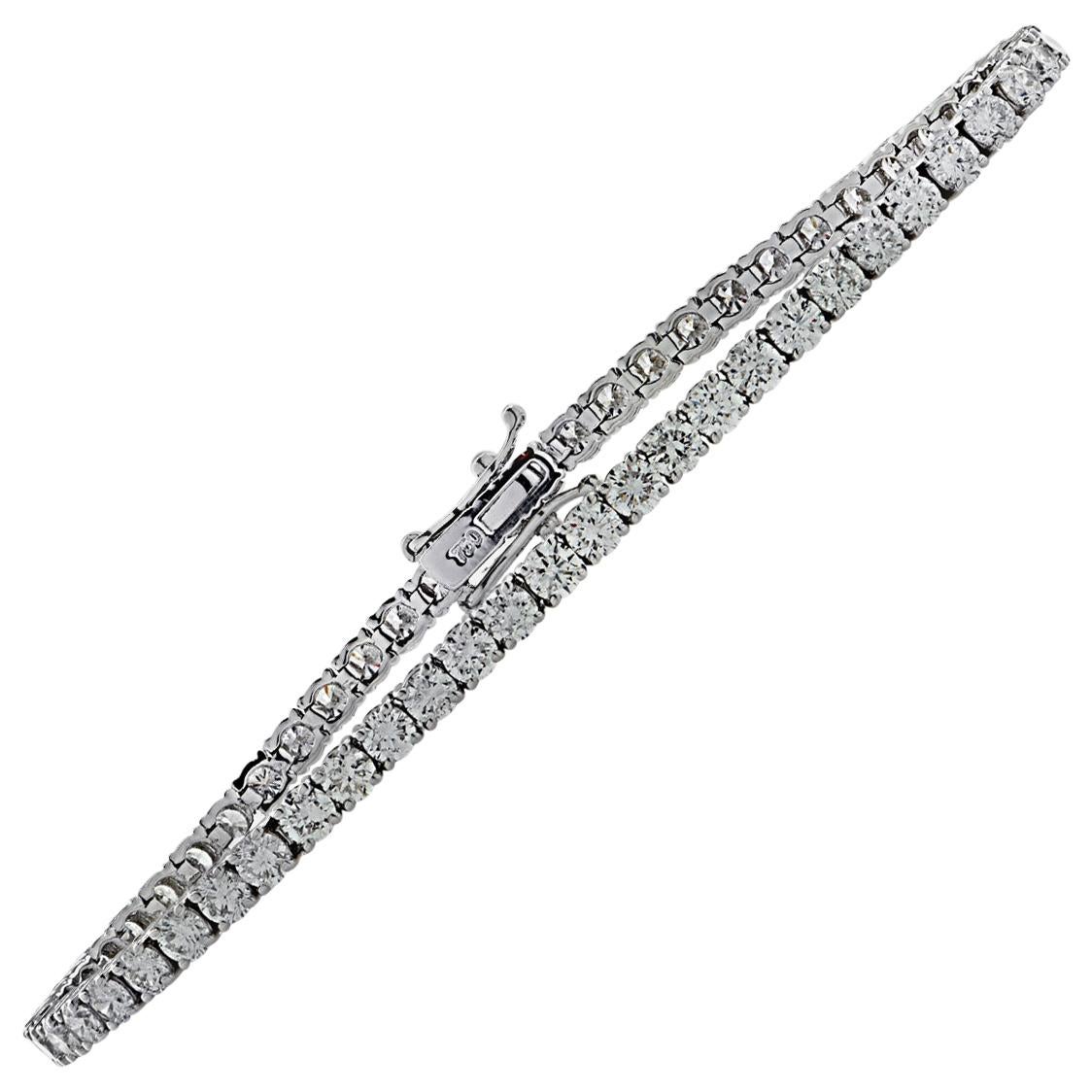 Vivid Diamonds 5.71 Carat Diamond Tennis Bracelet