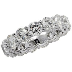 Vivid Diamonds 5.80 Carat Diamond Eternity Band