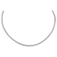 Vivid Diamonds 5.93 Carat Diamond Tennis Necklace