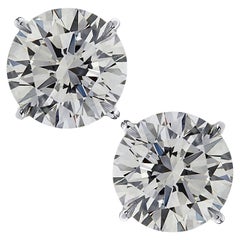 Vivid Diamonds Orecchini con perno solitario di diamanti da 6.05 carati