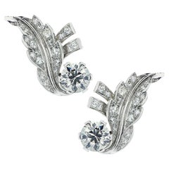 Vivid Diamonds 6.15 Carat Diamond Climber Earrings