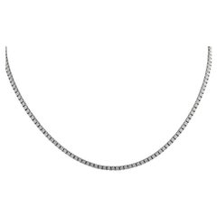 Vivid Diamonds 6.41 Carat Diamond Straight Line Tennis Necklace