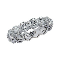 Bracelet d'éternité en diamants vifs de 7,29 carats