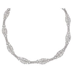 Halskette mit lebhaften Diamanten, 7,50 Karat Diamanten
