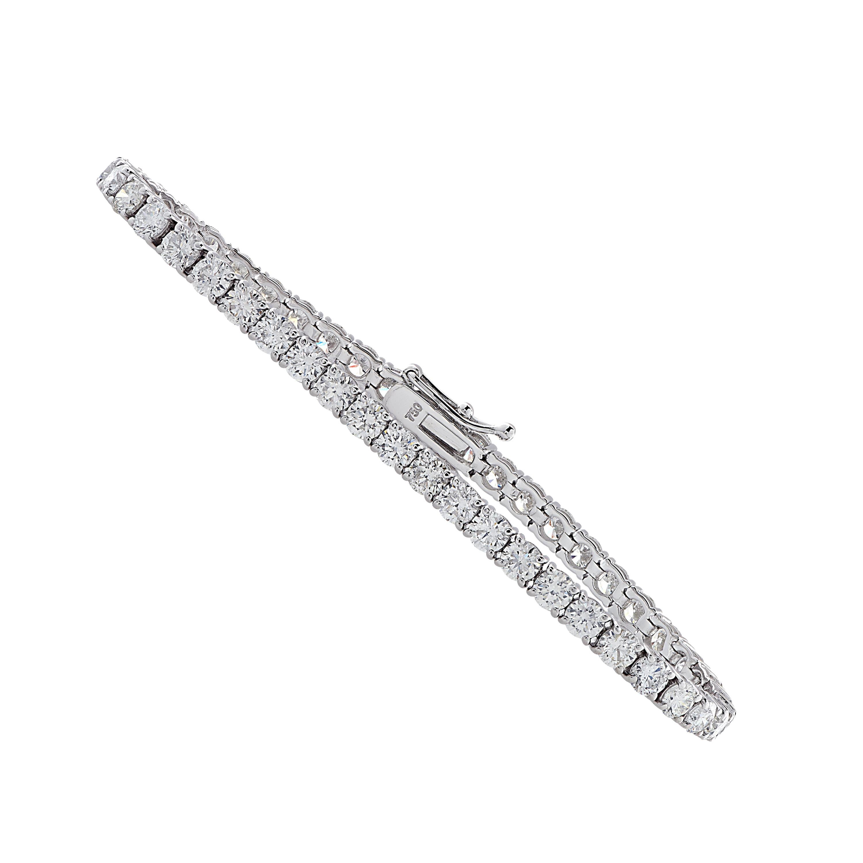 Vivid Diamonds 8.85 Carat Diamond Tennis Bracelet