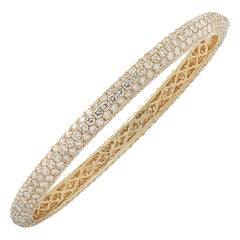 Vivid Diamonds 9.33 Carat Diamond Bangle Bracelet