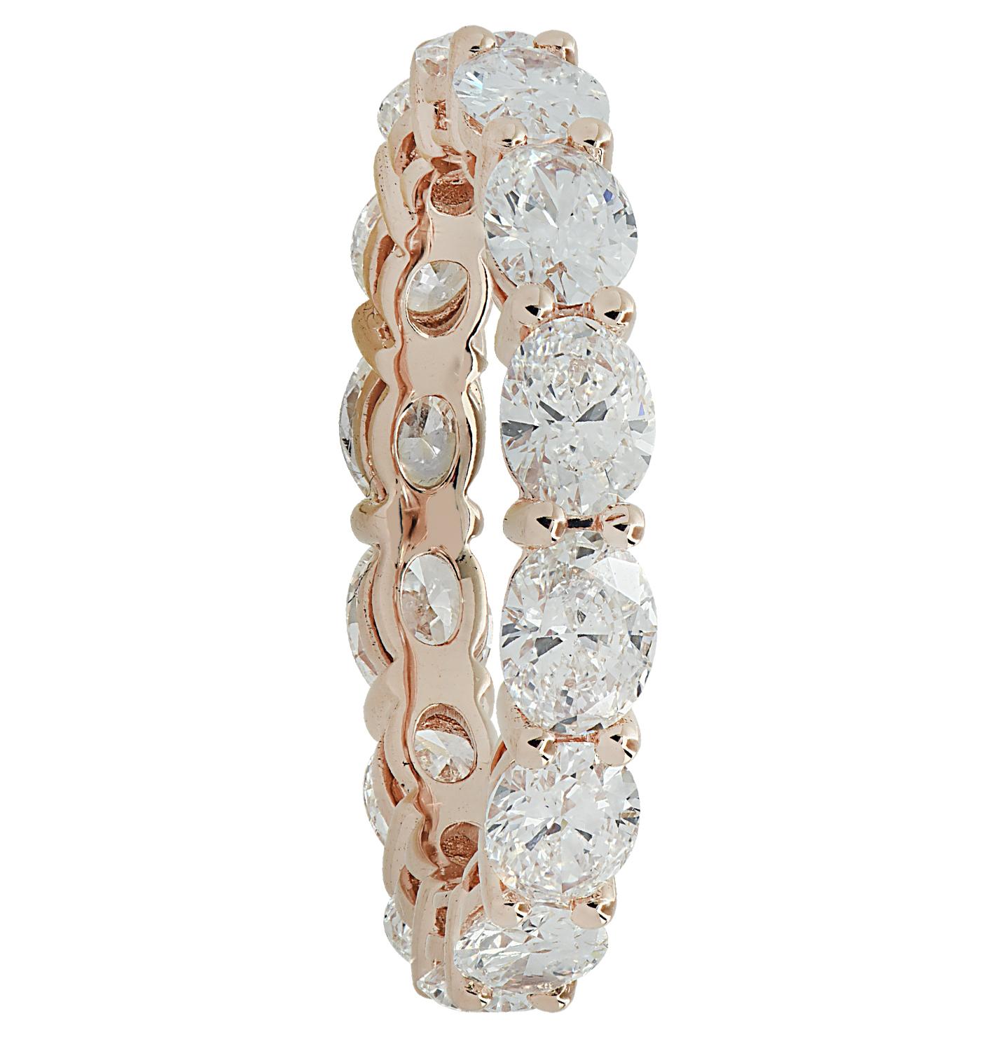 east west oval eternity band