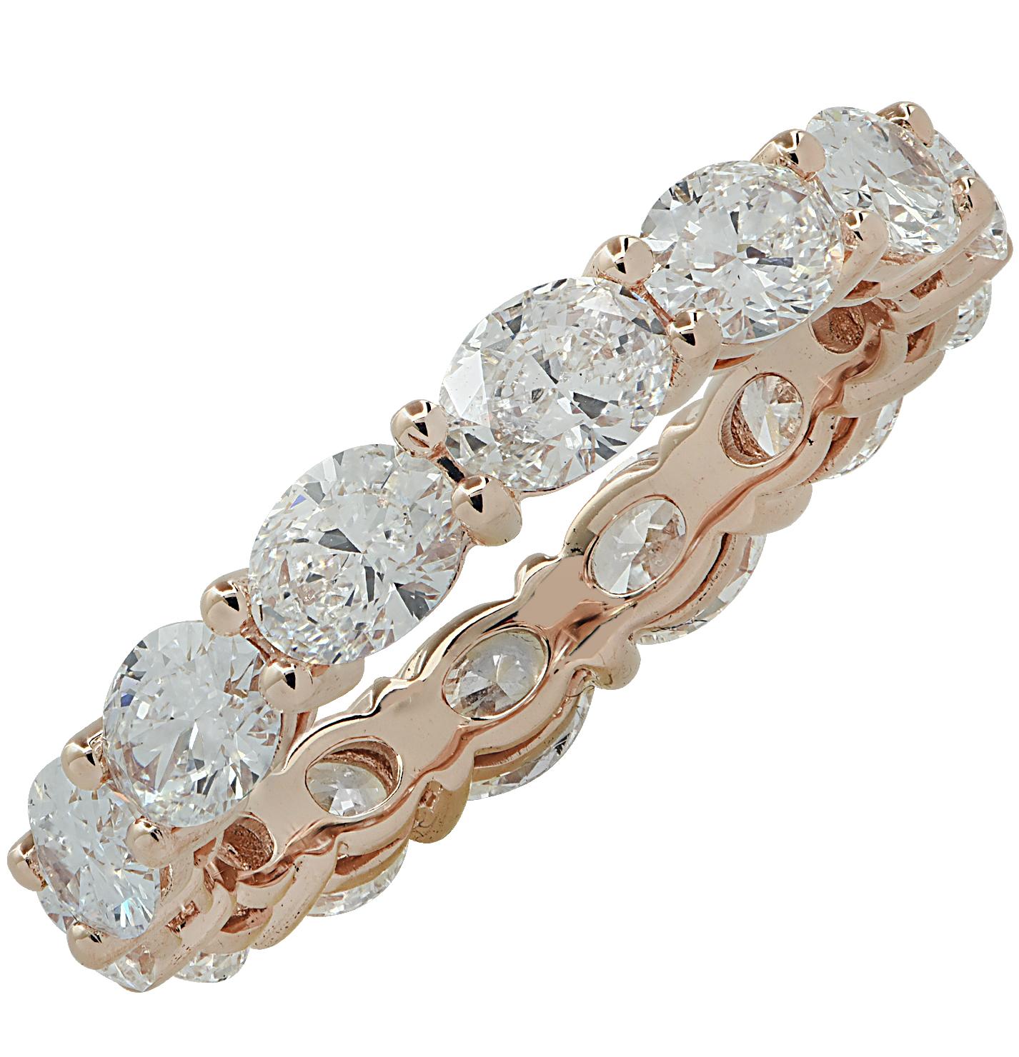 horizontal oval eternity band