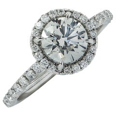 Vivid Diamonds GIA Certified 1.05 Carat Diamond Engagement Ring