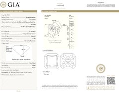 Vivid Diamonds GIA Certified 10.61 Carat Fancy Intense Yellow Diamond Earrings