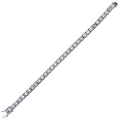 Vivid Diamonds GIA Certified 14.40 Carat Diamond Tennis Bracelet