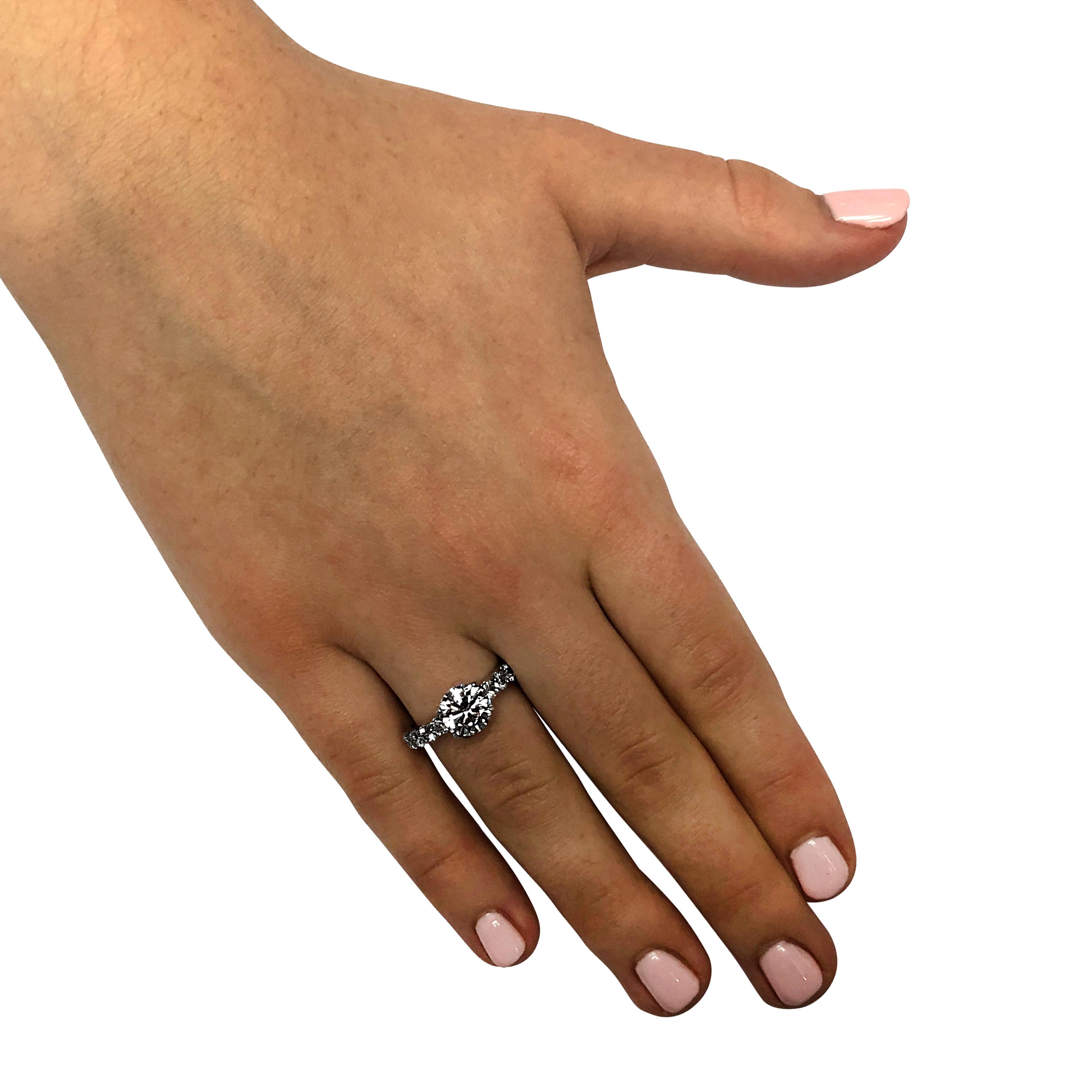 Modern Vivid Diamonds GIA Certified 1.65 Carat Diamond Engagement Ring