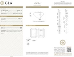 Vivid Diamonds Anello di fidanzamento con diamante taglio smeraldo certificato GIA da 18.66 carati