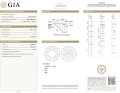 Vivid Diamonds, borchie solitarie con diamante certificato GIA da 2,58 carati