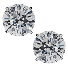 Vivid Diamonds Orecchini con perno solitario di diamanti certificati GIA da 3.01 carati