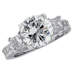 Vivid Diamonds GIA Certified 3.03 Carat Diamond Engagement Ring