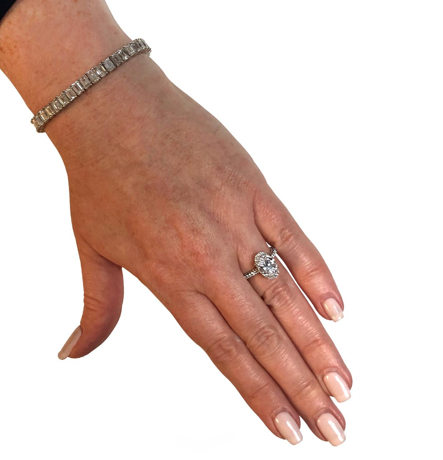 Modern Vivid Diamonds GIA Certified 3.28 Carat Diamond Engagement Ring