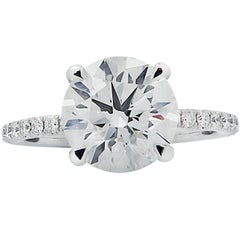 Vivid Diamonds GIA Certified 3.56 Carat Diamond Engagement Ring