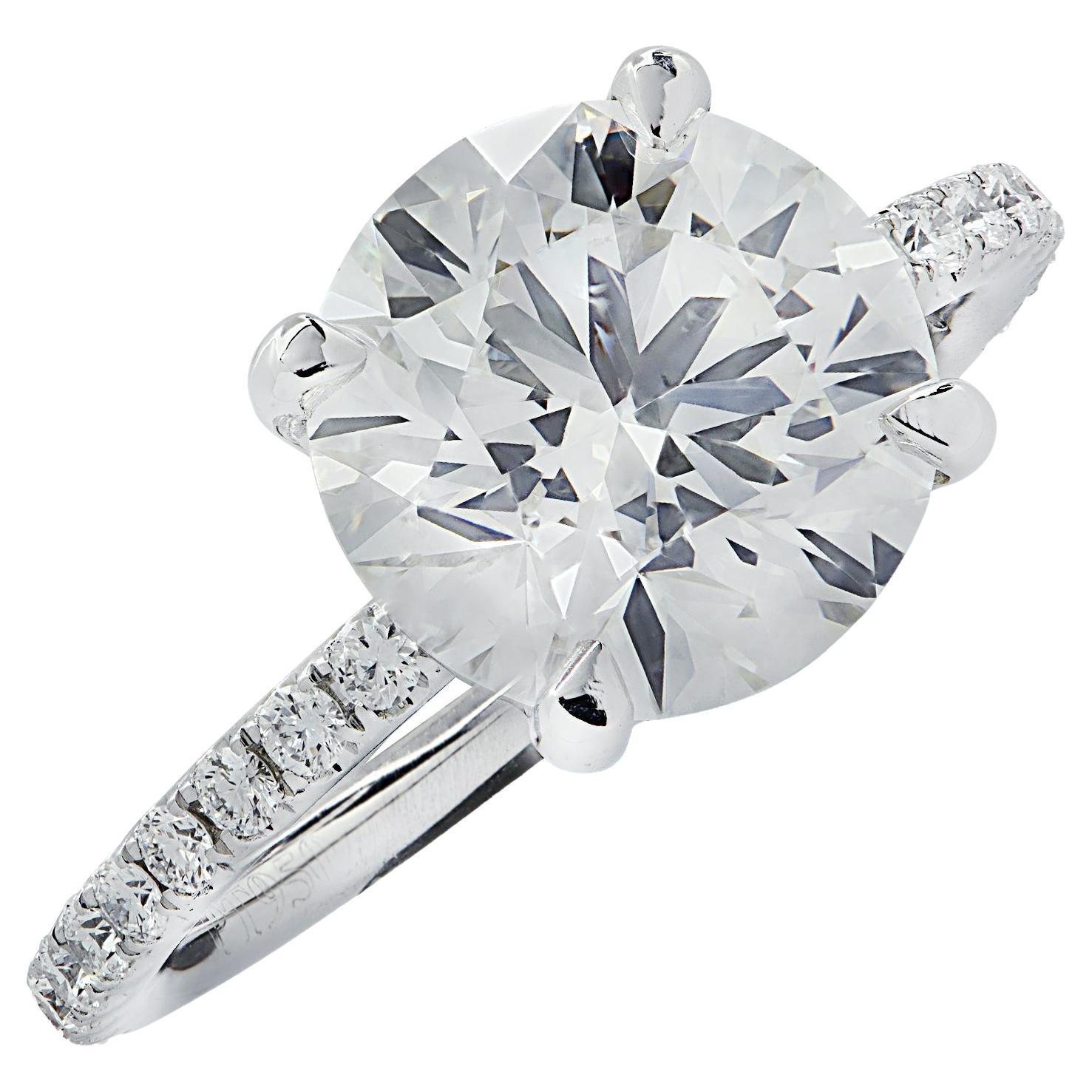 Vivid Diamonds GIA Certified 3.56 Carat Diamond Engagement Ring