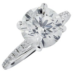 Vivid Diamonds GIA Certified 3.56 Carat Diamond Engagement Ring