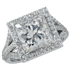 Vivid Diamonds GIA Certified 4.22 Carat Diamond Engagement Ring