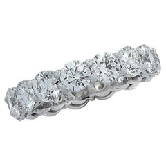 Vivid Diamonds GIA Certified 4.68 Carat Diamond Eternity Band